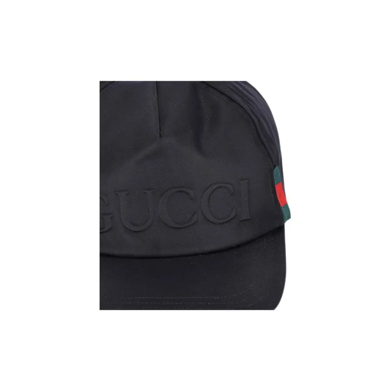 GUCCI Polyamide Baseball Caps Unisex Black-2