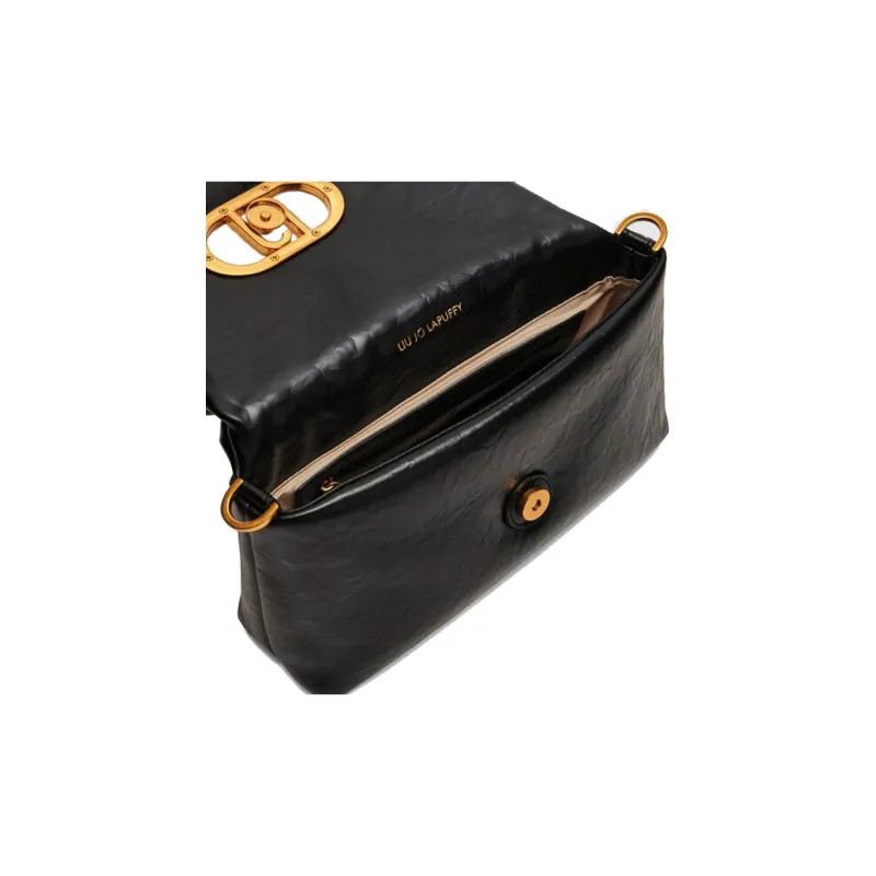 LIU·JO LaPuffy Polyester One Shoulder Handbag Women's Black-4