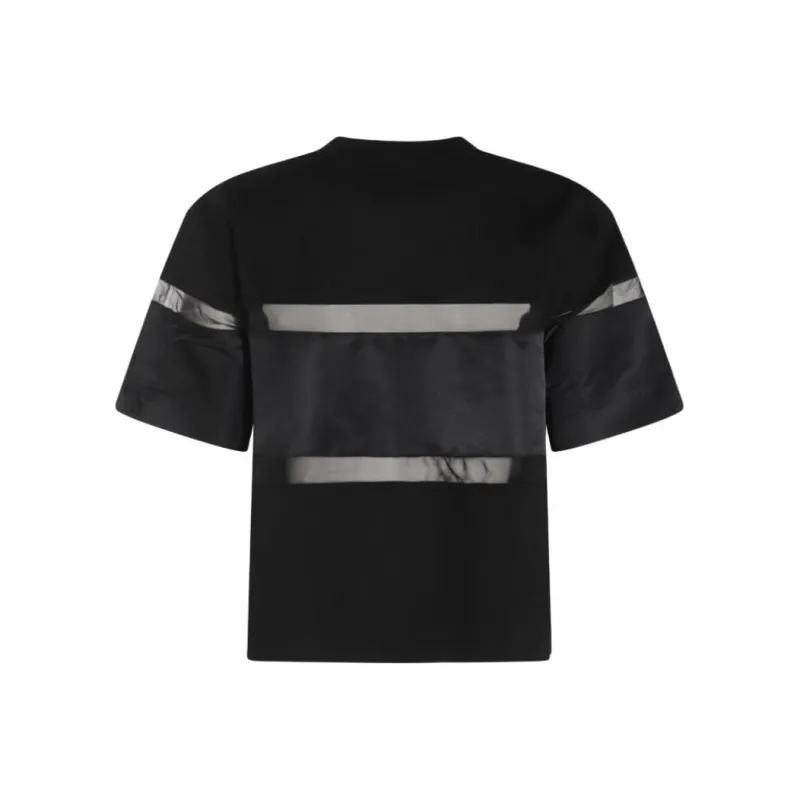 Sacai Sheer Panel Crewneck T Shirt-1