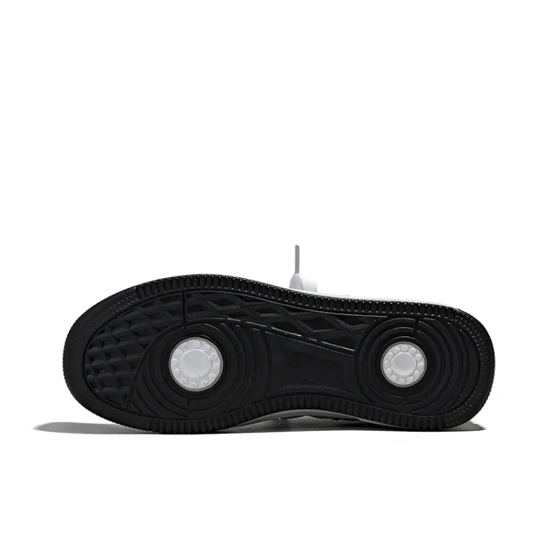 Warrior Low Top Skateboard Shoes Men's White Black Bamboo-5