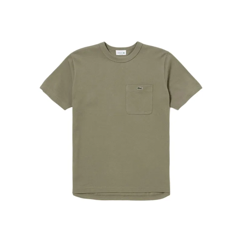 LACOSTE T Shirts Men Olive-0