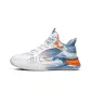 White Blue Gray Orange