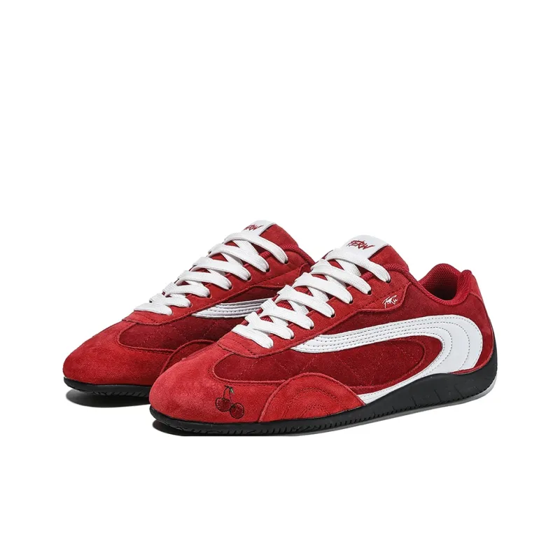 FERW Slip Resistant And Abrasion Resistant Coverage Low Top Casual Shoes Unisex China Red-1