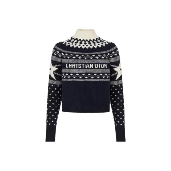 DIOR SS21 Fitted Sweater Women's Dark Blue
