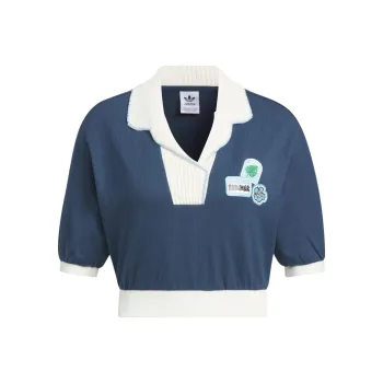 Adidas Originals Polo Shirt Women's Dark Blue/White