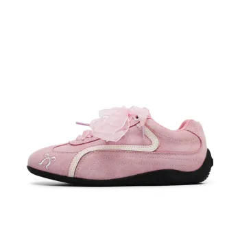 Angelmi Abrasion Resistant Slip Resistant Low Top Casual Shoes Unisex Pink