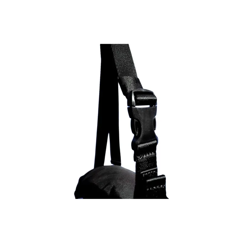 Doughnut Nylon Crossbody Bag, Fanny Pack Unisex Black-5