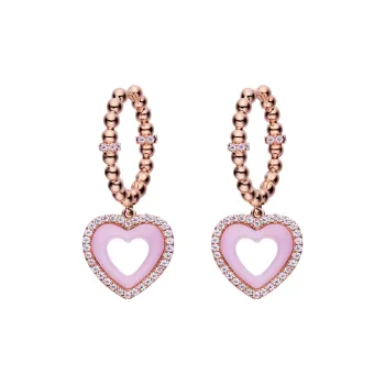 BLACK BY BLUE BRAVE 4B 18K Rose Gold Earrings Women's