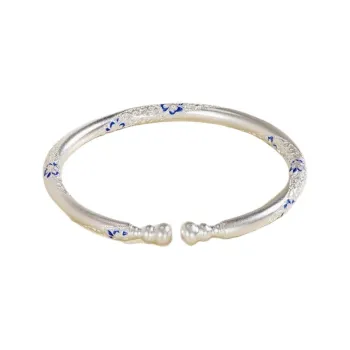 U state 999 Fine Silver Bangles Women's