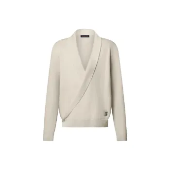 LOUIS VUITTON Shawl Collar Knit Jacket