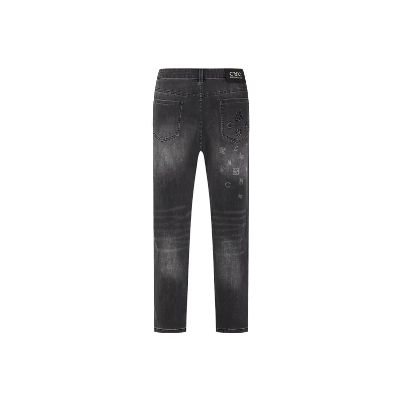 C'N'C New Order & Classics Series Jeans Men's Black Gray-1