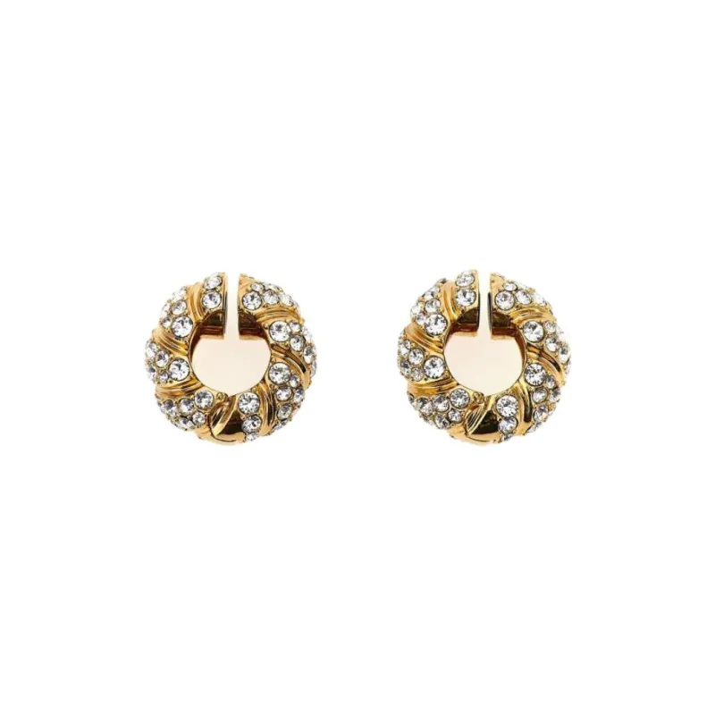 Valentino Brass Earrings Unisex Gold-0