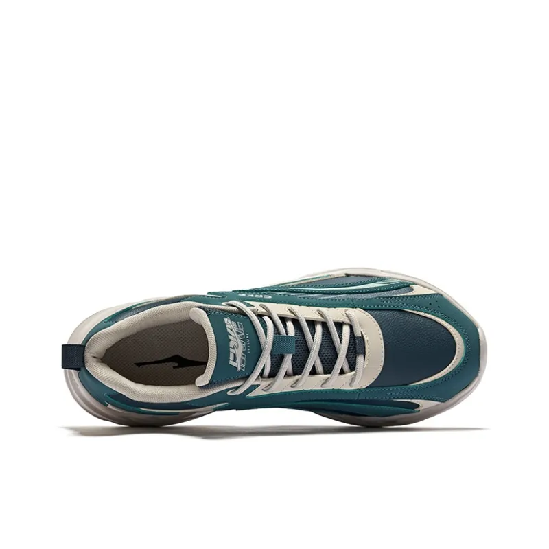 Erke Running Shoes Men Low Top Pine Green, Copper Cyan-4