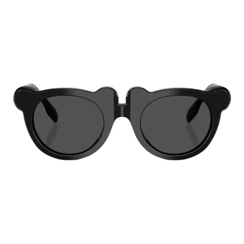 Burberry Acetate Plate Frame Irregular Shape Sunglasses Kids' Black-1