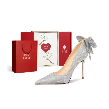 Holy Rose Slim Heel High Heels Women's Silver