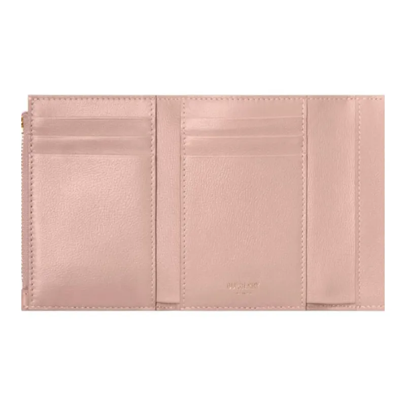 Burberry Calfskin Wallet Women's Rose-3