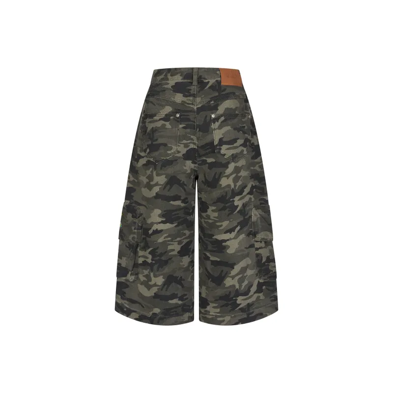 BETWEENAND Cargo Pants Women's Camouflage-1