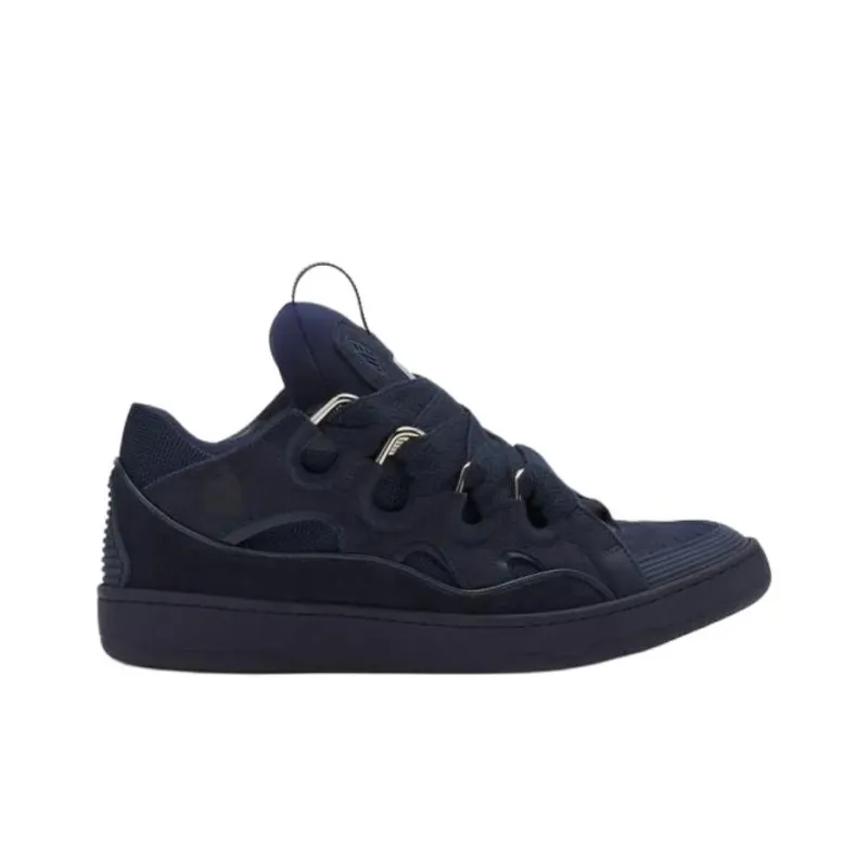 Lanvin Curb Low Top Skateboard Shoes Unisex Dark Blue-1