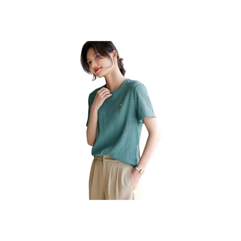 XWI T Shirts Women's Turquoise-0