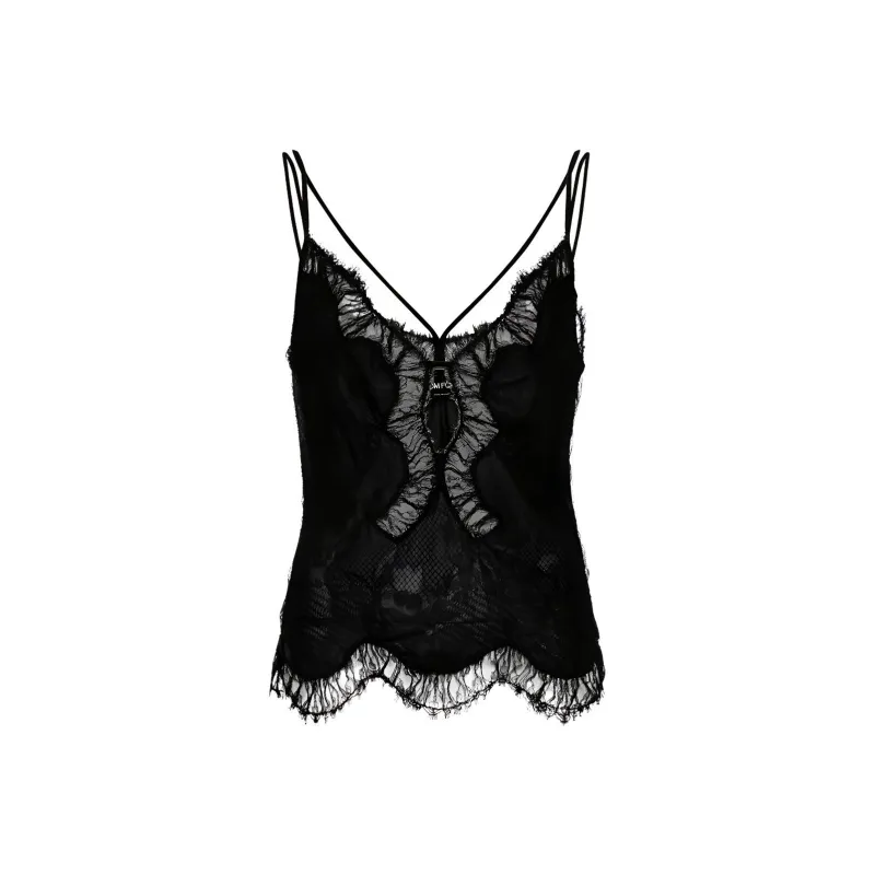 TOM FORD Chantilly lace Slip Top-0
