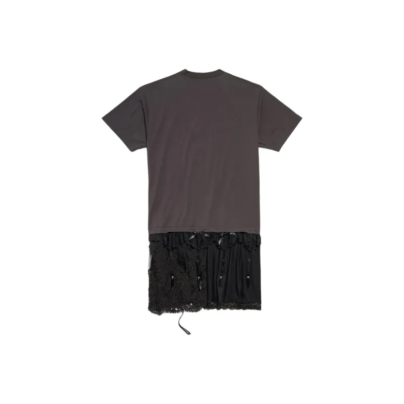 Balenciaga SS25 Short Sleeved Dress Regular Fit Women's Black-1