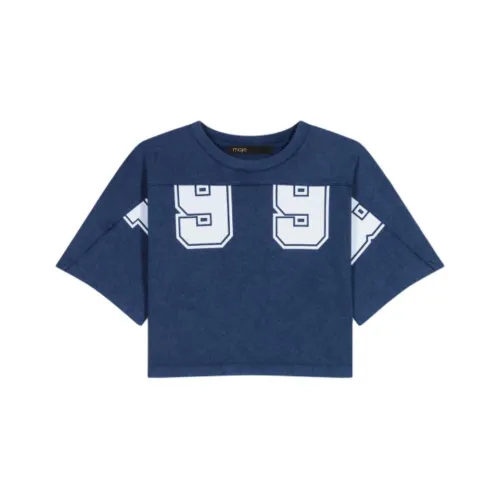 Maje T Shirts Women
s Dark Blue