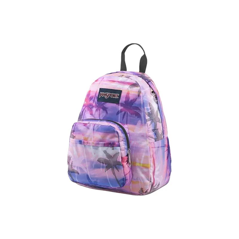 JanSport Polyester Backpack Unisex Pink Purple-1