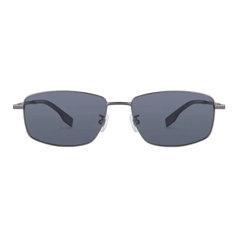 PULAIS Alloy Plate Frame Rectangular Sunglasses Men's Multicolor-2