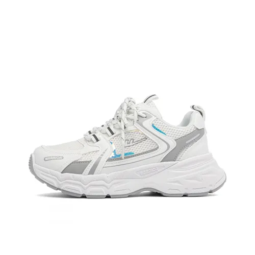 Warrior Breathable Height Increase Low Top Casual Physical Fitness Test Physical Exam Running Shoes Women's White Gray