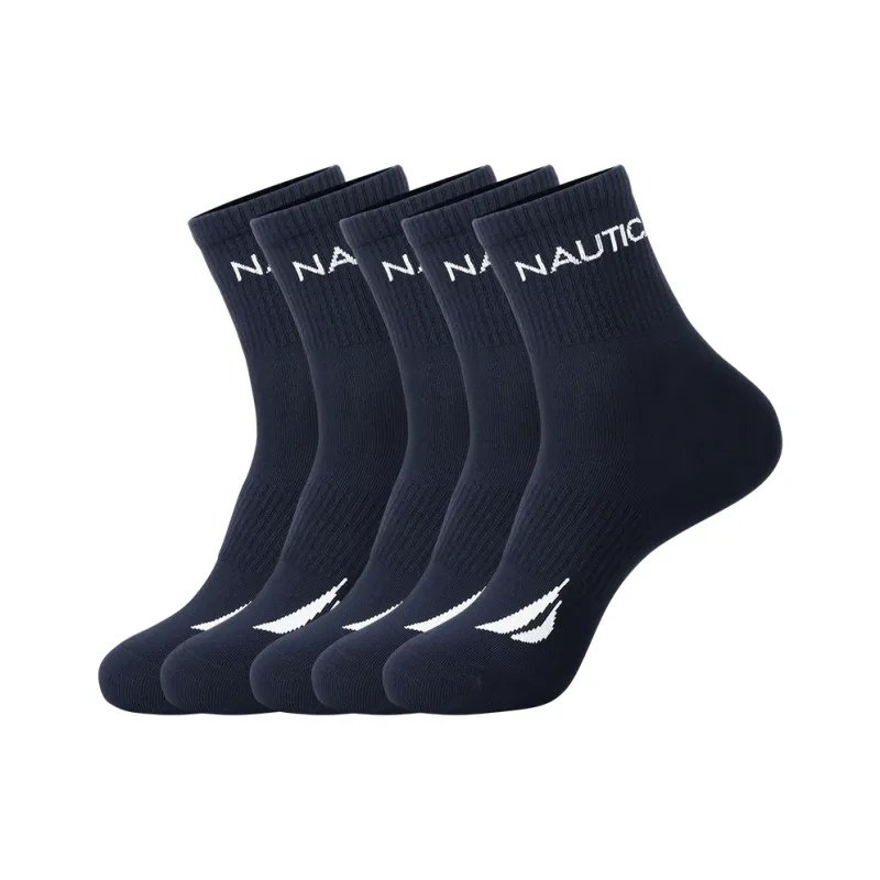 NAUTICA UNDERWEAR Mid Calf Socks Men's 5 Pack-5