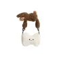 Brown Puppy White Smiley Face
