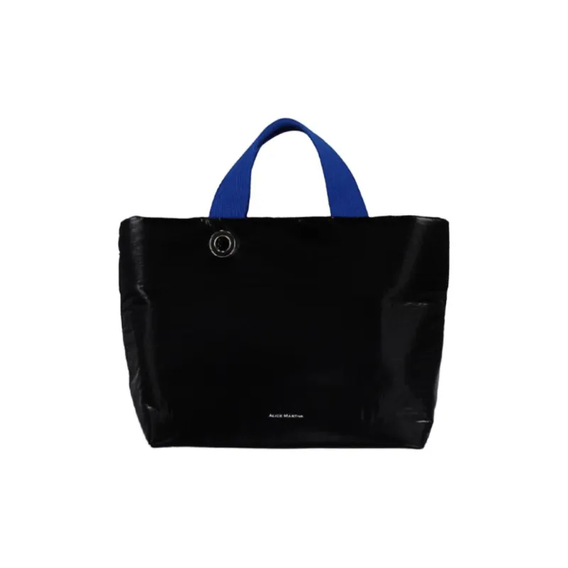 ALICE MARTHA Pure Vegan Leather One Shoulder Handbags Mini Unisex Black-0