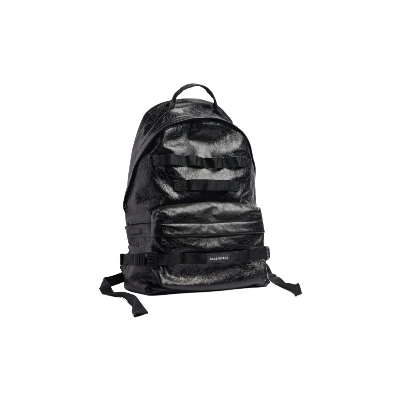 Balenciaga Army Lambskin Backpack Medium Size Men's Black-1