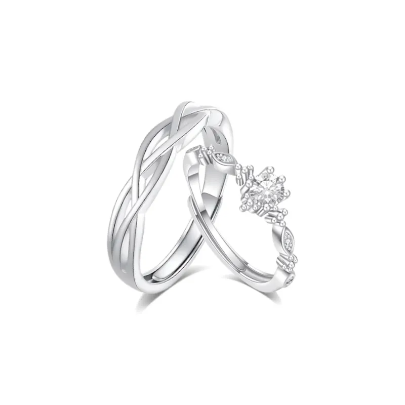MISS TOOYA S999 Fine Silver Rings Unisex-0
