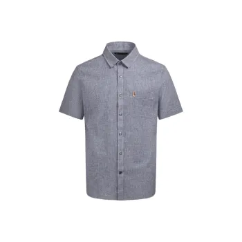 Hush Puppies Shirt Men's Gray Blue