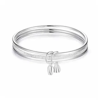 Hui Xuan Charm 999 Fine Silver Bangles Women's