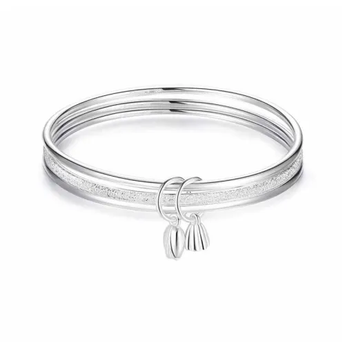 Hui Xuan Charm 999 Fine Silver Bangles Women's