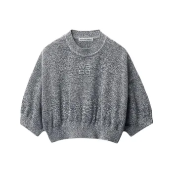 Alexander Wang Drop Shoulder Cropped T Shirt