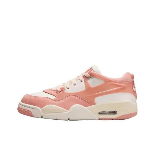 Jordan Air Jordan 4 Anti Slip Wear Resistant Low Top Vintage Basketball Shoes Women's Pink White
