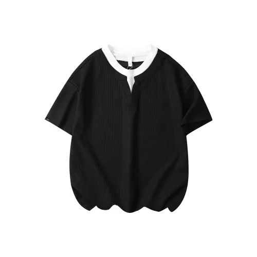 Fakeyoung Leather Jacket Unisex Black