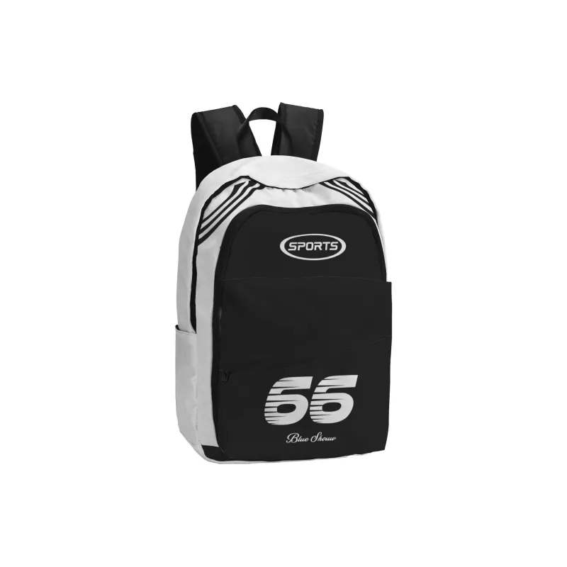 SRRW Polyester Backpack Unisex Black-2
