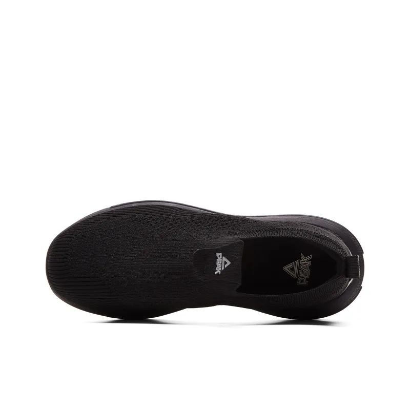 PEAK Cushioning, Slip Resistant, And Abrasion Resistant Mid Top Training Shoes Men's All Black-3