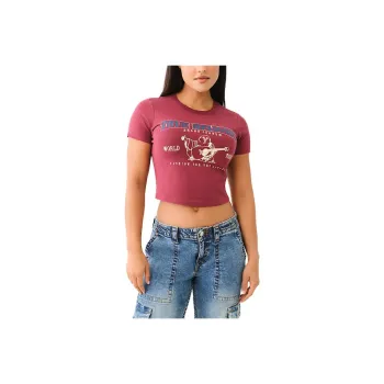 TRUE RELIGION T Shirt Women's Light Red