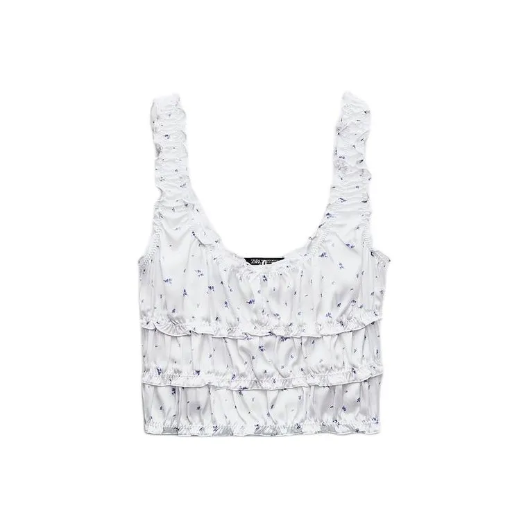 ZARA Trf Camisoles Women's Blue-0