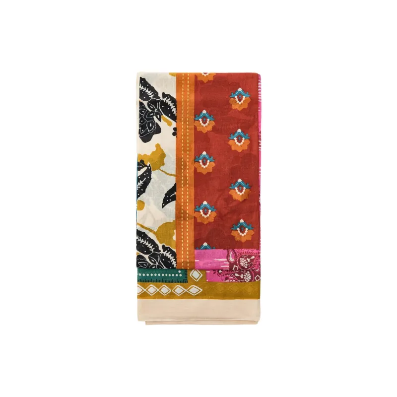 ZARA Cotton Knit Scarves Women's Multicolor-0