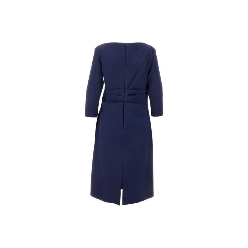 Talbot Runhof Asymmetrical Draped Dress-1