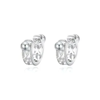 KIVA 999 Fine Silver Stud Earrings Women's