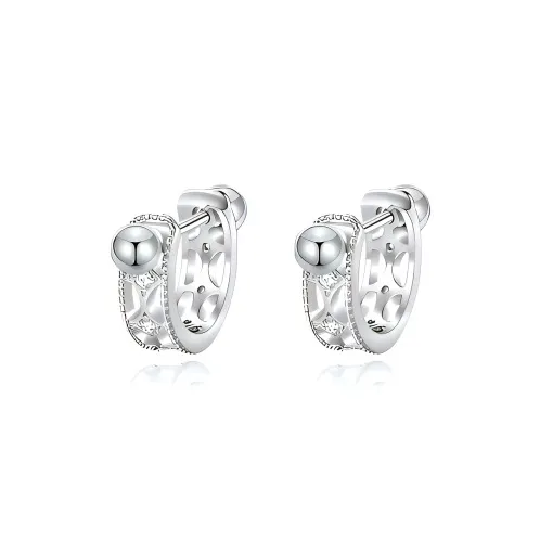 KIVA 999 Fine Silver Stud Earrings Women's-1