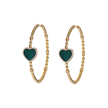 BLACK BY BLUE BRAVE 4B Brass Earrings Women's