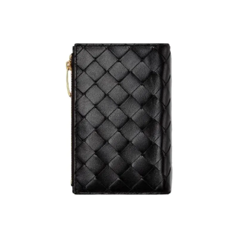Bottega Veneta Intrecciato Bi Fold Zip Wallet-1